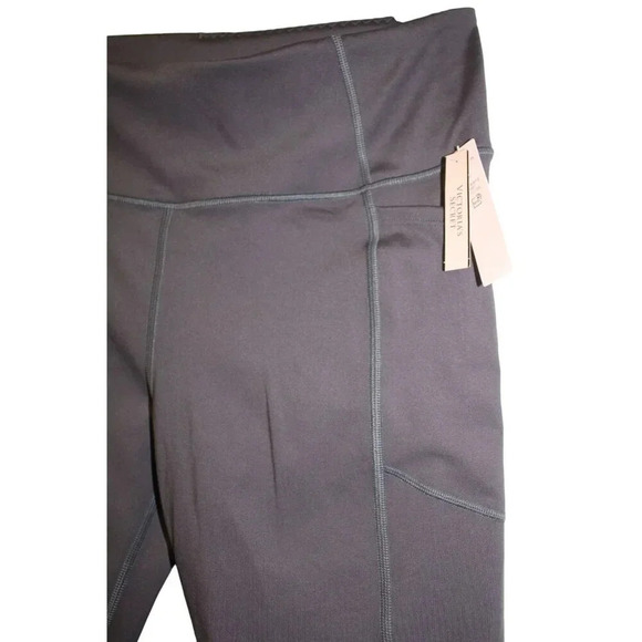 NWT Victorias Secret Studio 7/8 Length Leggings High Rise 10 Charcoal Gray SOFT - Picture 4 of 15